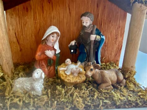 Vintage Nativity Scene Nativity Manger Small Vintage Creche Vintage ...