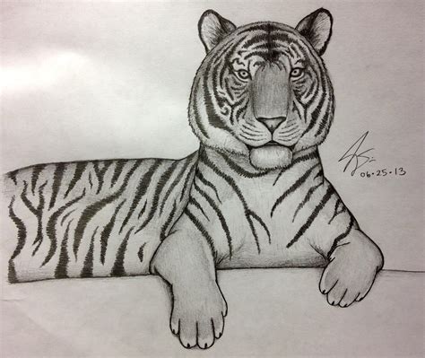 How To Draw A Tiger Easy Cartoon - Pagesotherbrandwebsitepersonal blogeasy drawing ...