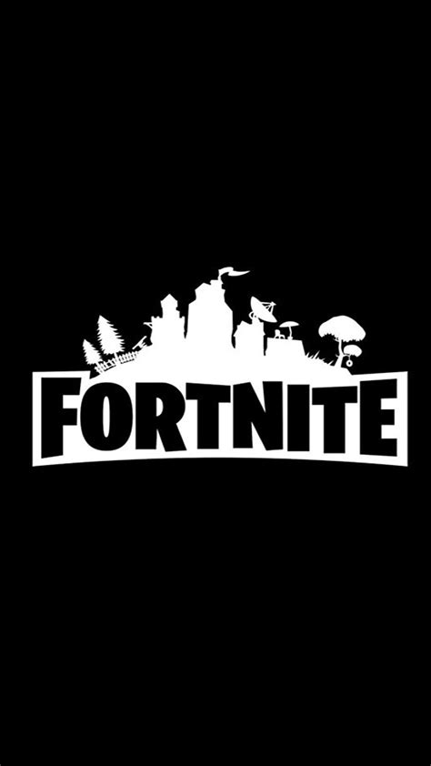 Fortnite Battle Royale Logo Minimal 4K Ultra HD Mobile Wallpaper | Logo ...