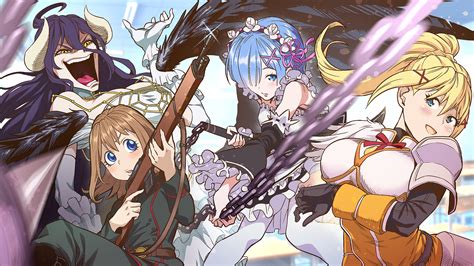 วอลเปเปอร์ : อะนิเมะ, Isekai Quartet 2000x1125 - splash27 - 1779649 ...