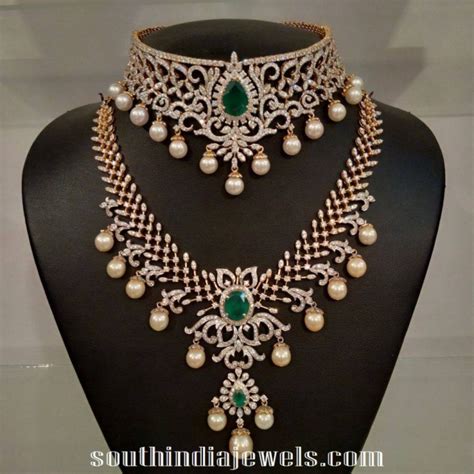 Latest Bridal Diamond Jewelleries Designs ~ South India Jewels