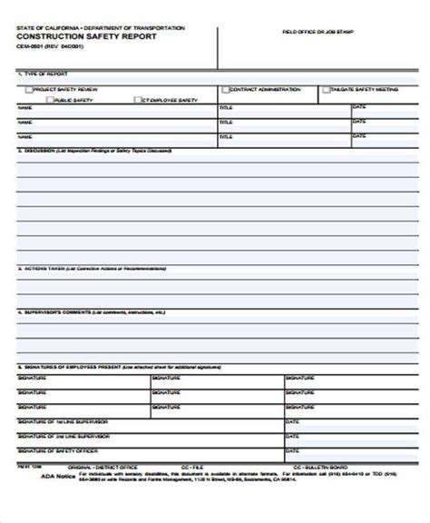 Safety Report Templates - 16+ PDF, Word, Apple Pages, Google Docs ...