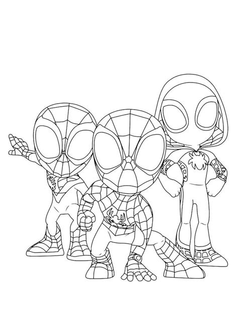 Spidey and His Amazing Friends coloring pages