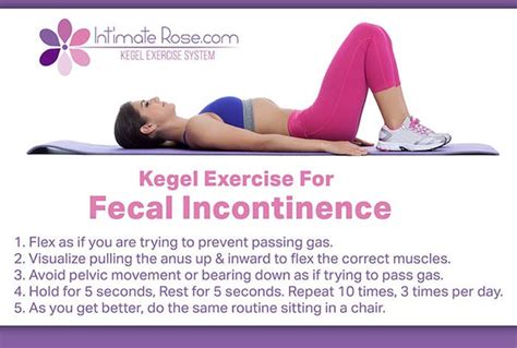 Fix Bowel & Fecal Incontinence With Kegel Exercises - Intimate Rose