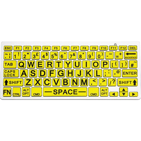 Bluetooth Wireless Large Print Keyboard For Visually Impaired | TechSilver