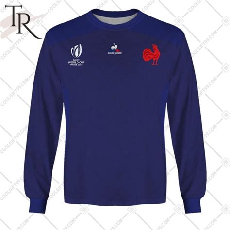 Rugby World Cup 2023 France Rugby Home Jersey Hoodie - Torunstyle