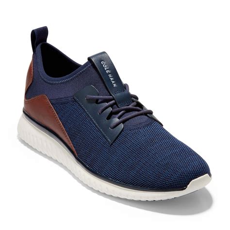 Cole Haan Men's Grandsport Knt Snkr C32547 Nvy-Ivry - The Shoe Mart