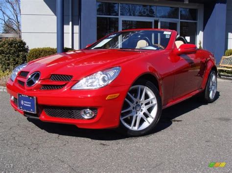 Mars Red 2009 Mercedes-Benz SLK 300 Roadster Exterior Photo #46365770 | GTCarLot.com