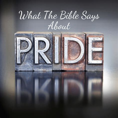 What The Bible Says About Pride