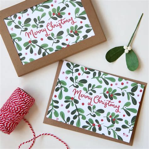 Luxury Christmas Cards | Mistletoe Berry Design