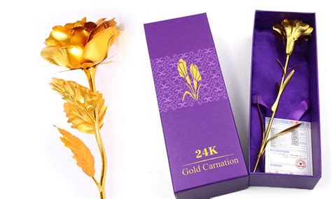 24ct Gold-Plated Rose | Groupon