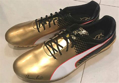 Usain Bolt PUMA Gold Spikes 100m | SneakerNews.com