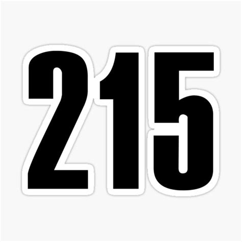 "215 Philly | Phone Area Code Shirts" Sticker by FreshThreadShop | Redbubble