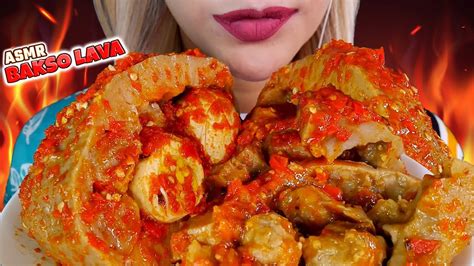 EXTREME ️☠️ ASMR BAKSO LAVA JUMBO SEGEDE KEPALA BAYI🥵 SPICY JUMBO ...