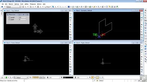 Bentley MicroStation V8i 3D Tutorial | Drawing A Step Block - YouTube