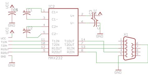 Max 232 And arduino/ sanguino schematics