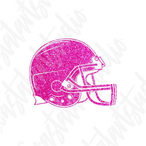 Pink Glitter Football Helmet PNG Sublimation Design Football - Etsy