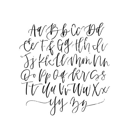 Modern Beautiful Handwriting Styles Alphabet - kundelkaijejwlascicielka