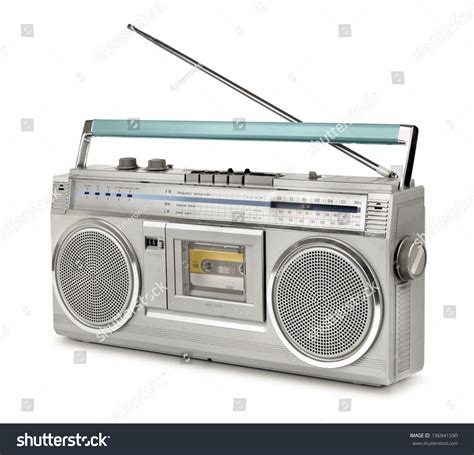 Vintage Stereo Radio Cassette Player 80s Stock Photo 196941590 ...