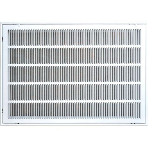 SPEEDI-GRILLE 20 in. x 30 in. Return Air Vent Filter Grille, White with Fixed Blades-SG-2030 FG ...