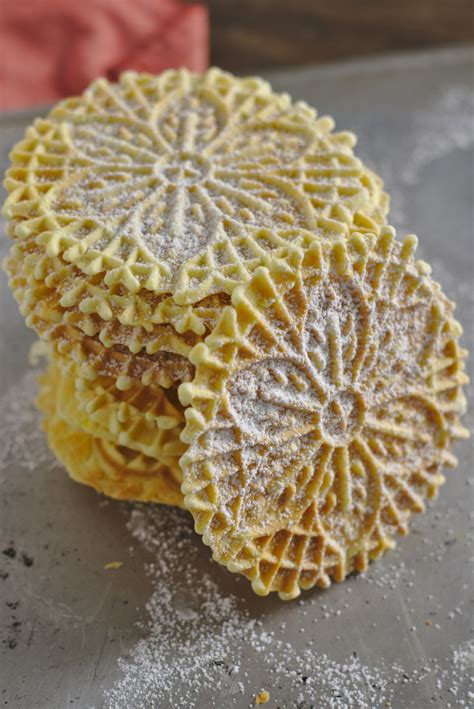 Vanilla Bean Pizzelle Cookies Recipe - Mildly Meandering