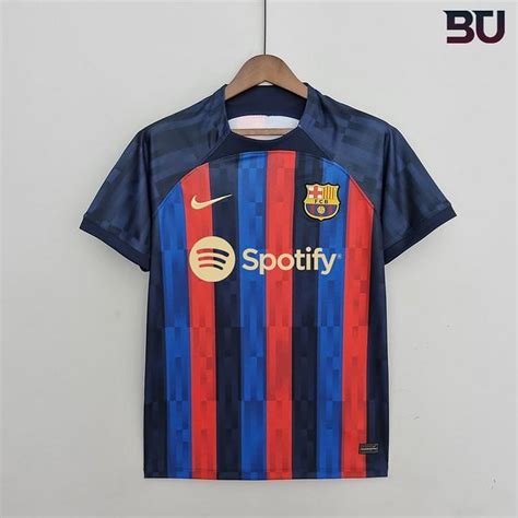 Leaked: Barcelona's reported home kit for 2022-23 season revealed with new sponsor Spotify