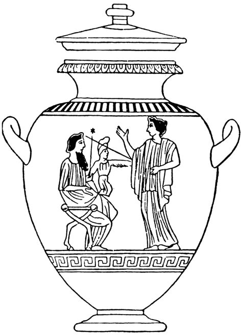 Ancient Greek Pottery Coloring Pages - Ryan Fritz's Coloring Pages