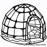 Igloo Coloring Pages  Free & Printable sketch template