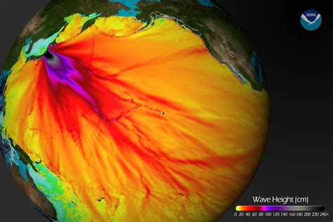 Tsunami Wave Height Map from NOAA - Dan's Wild Wild Science Journal ...