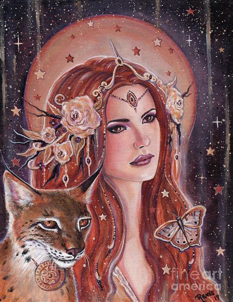 Freya Goddess Painting by Renee Lavoie - Fine Art America