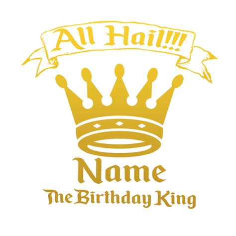 PERSONALISED BIRTHDAY KING T SHIRT | Black Country T Shirts