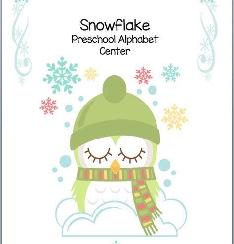 Snowflake Alphabet & FREEbies! | Little Learning Lane