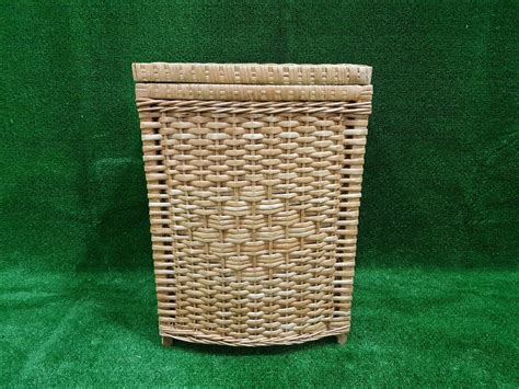 Wicker Laundry Basket With Lid Wicker Basket Wicker Basket | Etsy