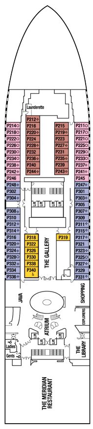 Azura Deck plan & cabin plan