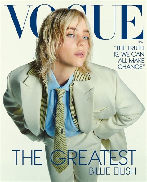 Vogue cover star Billie Eilish seems excited to experience true professional independence ...