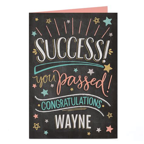 Buy Personalised Congratulations Card - Success! for GBP 1.79 | Card Factory UK