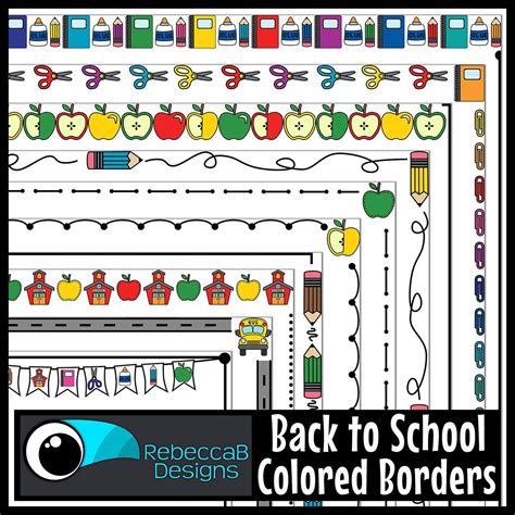 Colorful Border Design For School