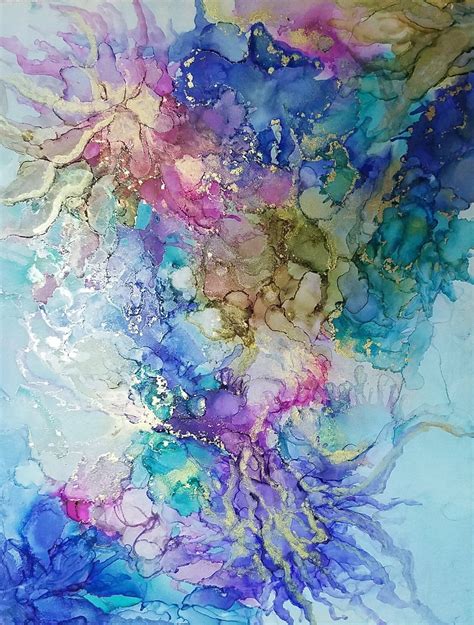 Original Alcohol Ink Abstract Alcohol Ink Art Fluid Art | Etsy