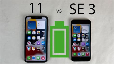 iPhone SE 3 vs iPhone 11 Battery Life DRAIN Test - iPhone Wired