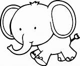 Cute Baby Elephant Coloring Pages Sketch Page sketch template