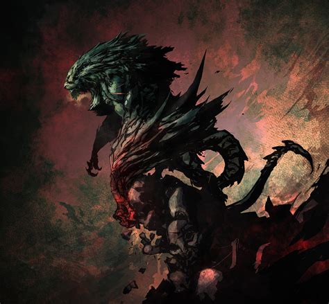 1920x1080 resolution | two headed dragon painting, Castlevania: Lords of Shadow, concept art HD ...