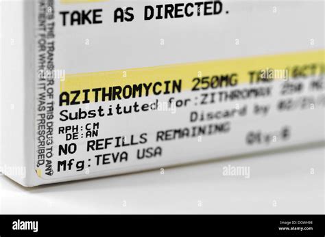 Azithromycin tablets - prescription drug antibiotics Stock Photo - Alamy