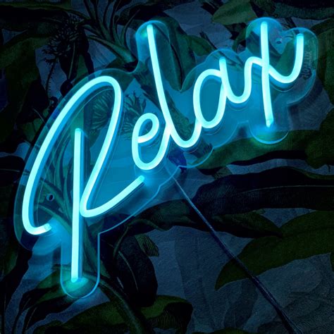 Relax LED neon sign | Noalux | LED neon signs ⚡Handmade with love