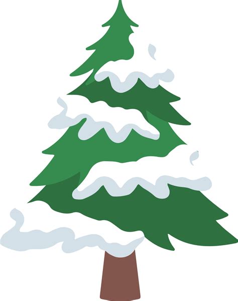 Christmas Watercolor Snowy winter Pine Tree 14342575 PNG