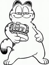 Garfield Face Coloring Pages sketch template