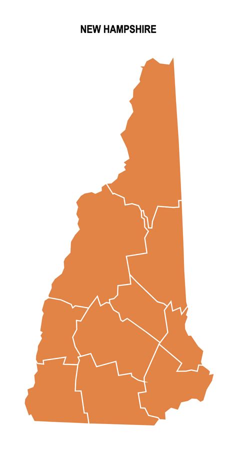 New Hampshire County Map Editable Printable State Cou - vrogue.co