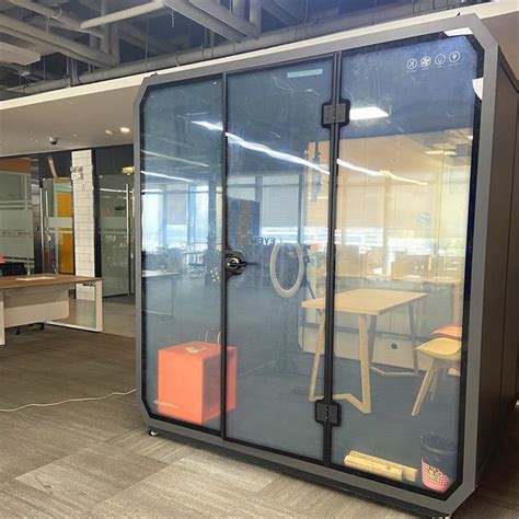 Movable Soundproof Phone Booth Private Office Pods Soundproof Acoustic Cabine Meeting Pod ...