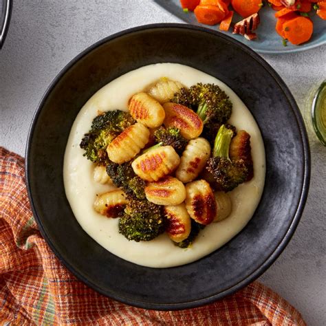 Recipe: Crispy Gnocchi & Fontina Cheese Sauce with Roasted Broccoli ...