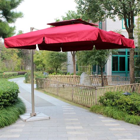 Commercial outdoor umbrellas Rome umbrella large terrace shed square patio parasol-in Patio ...