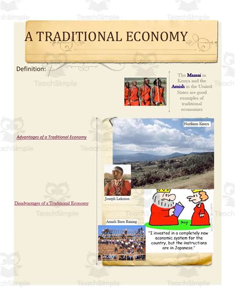 Traditional Economic System Lesson by Teach Simple